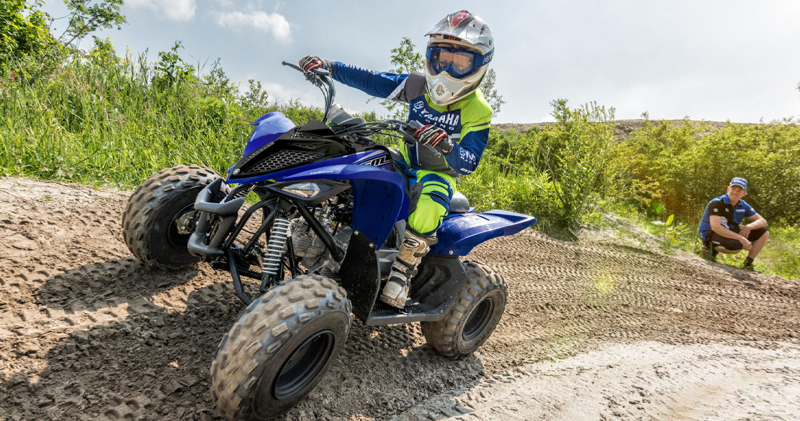 Onderhoud Yamaha Quad Raptor 90.